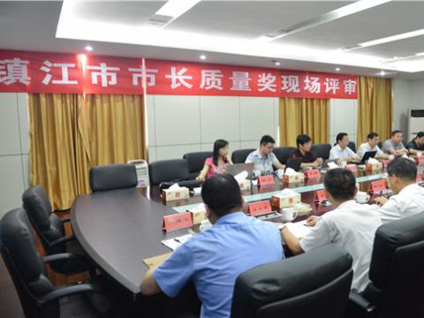 镇江市市长质量奖现场评审活动在9001cc金沙以诚为本母线顺遂举行