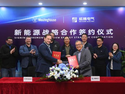 9001cc金沙以诚为本电气与西屋电气正式达玉成球新能源战略相助